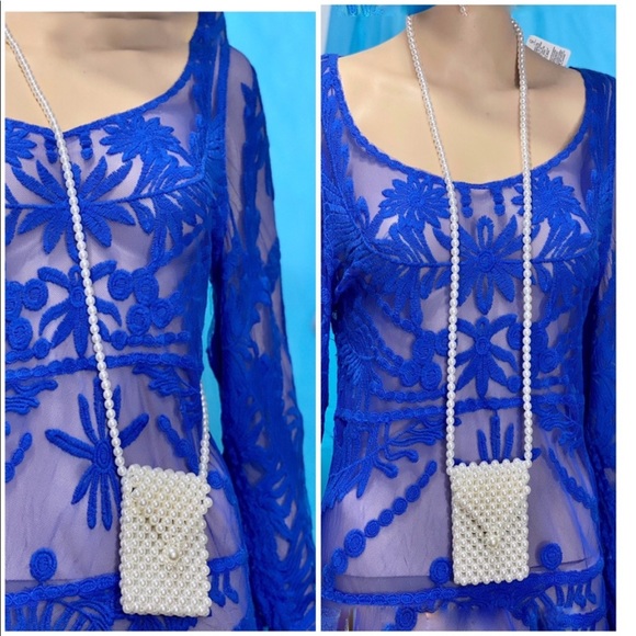 Zara pearl  beaded mini crossbody bag - Picture 9 of 13